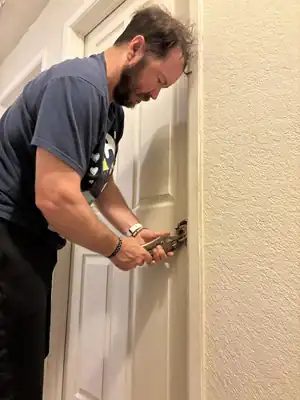 On the job — door hardware repair